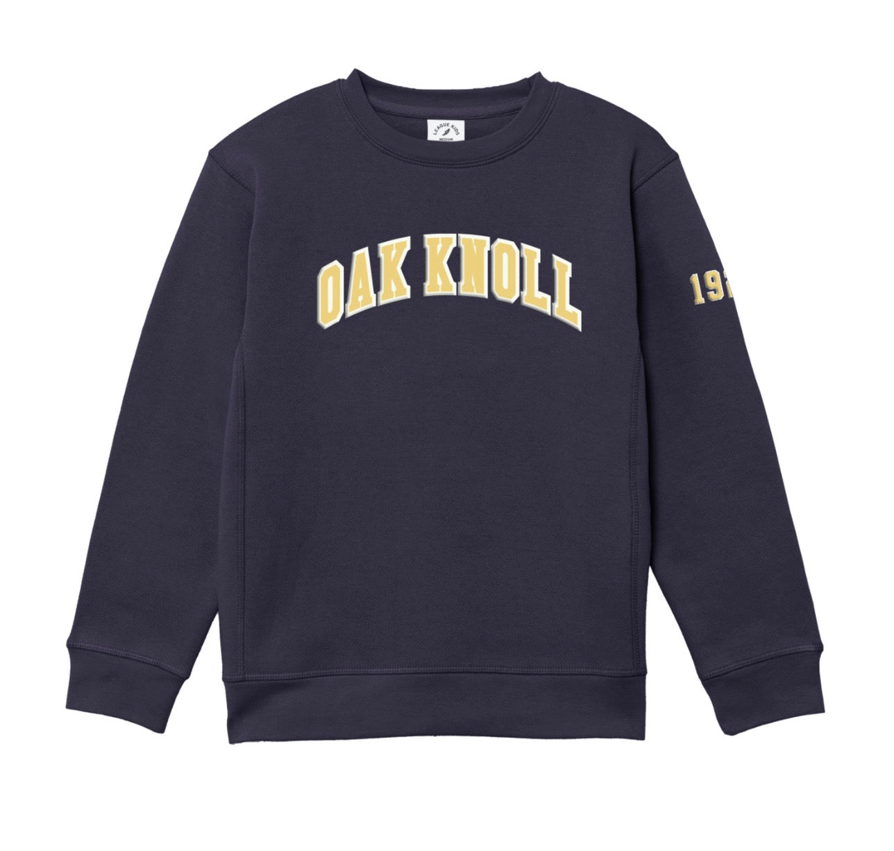 League Youth Grey and Navy Crewneck