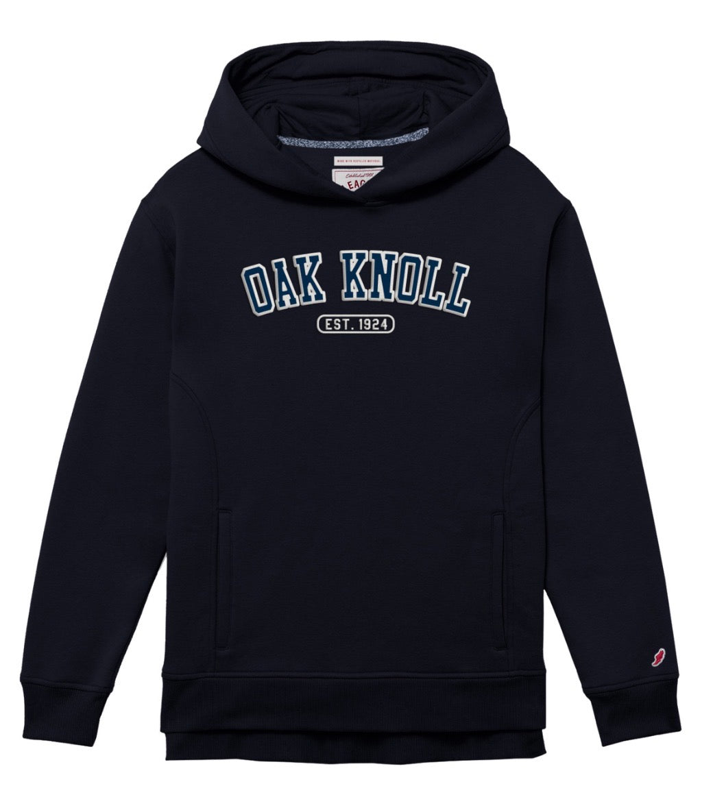 League Adult Navy and White Hoodie est 1924