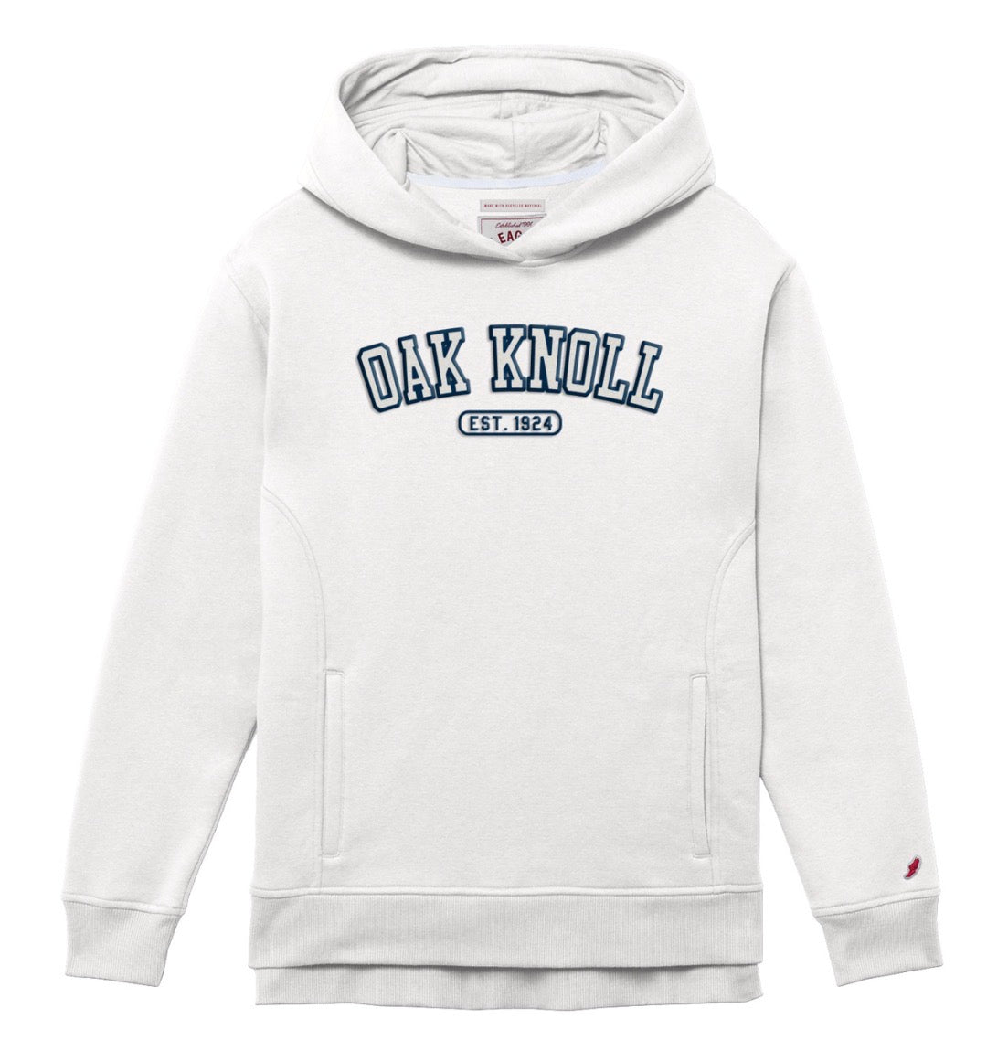 League Adult Navy and White Hoodie est 1924