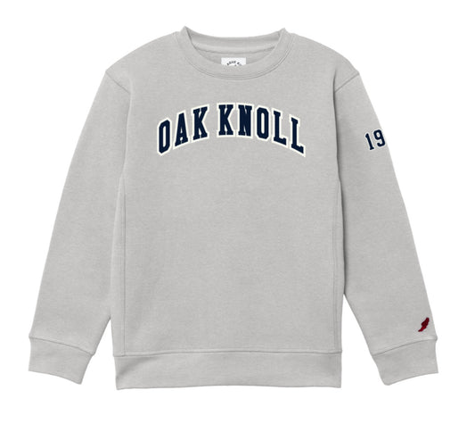 League Youth Grey and Navy Crewneck