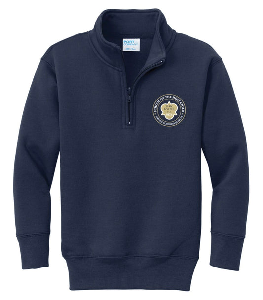 Jerzees Youth Navy 1/4 Zip Sweatshirt