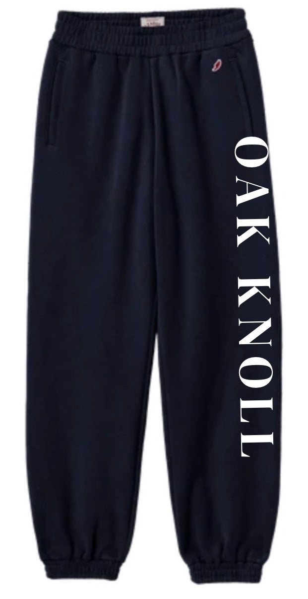 Sweatpants Navy and Grey with Oak Knoll on the leg