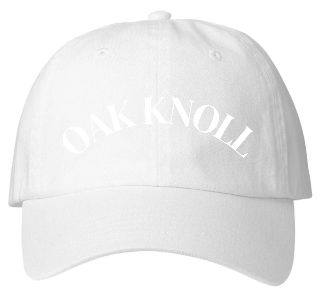 Baseball hat with puffy letters