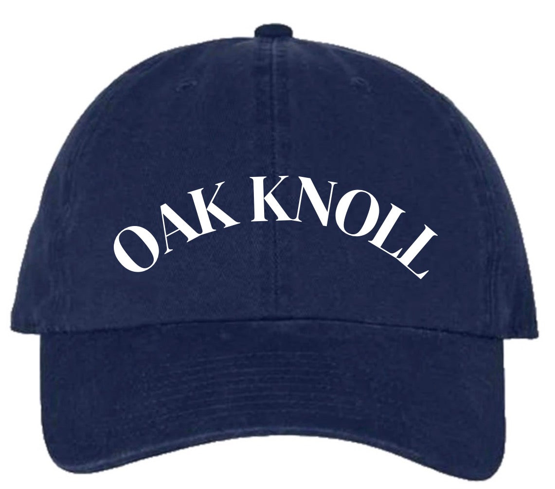 Baseball hat with puffy letters