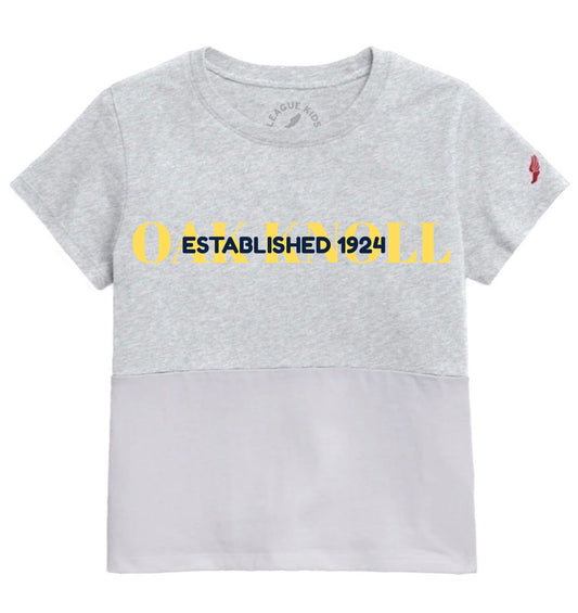 League Youth Grey Color Block Tshirt