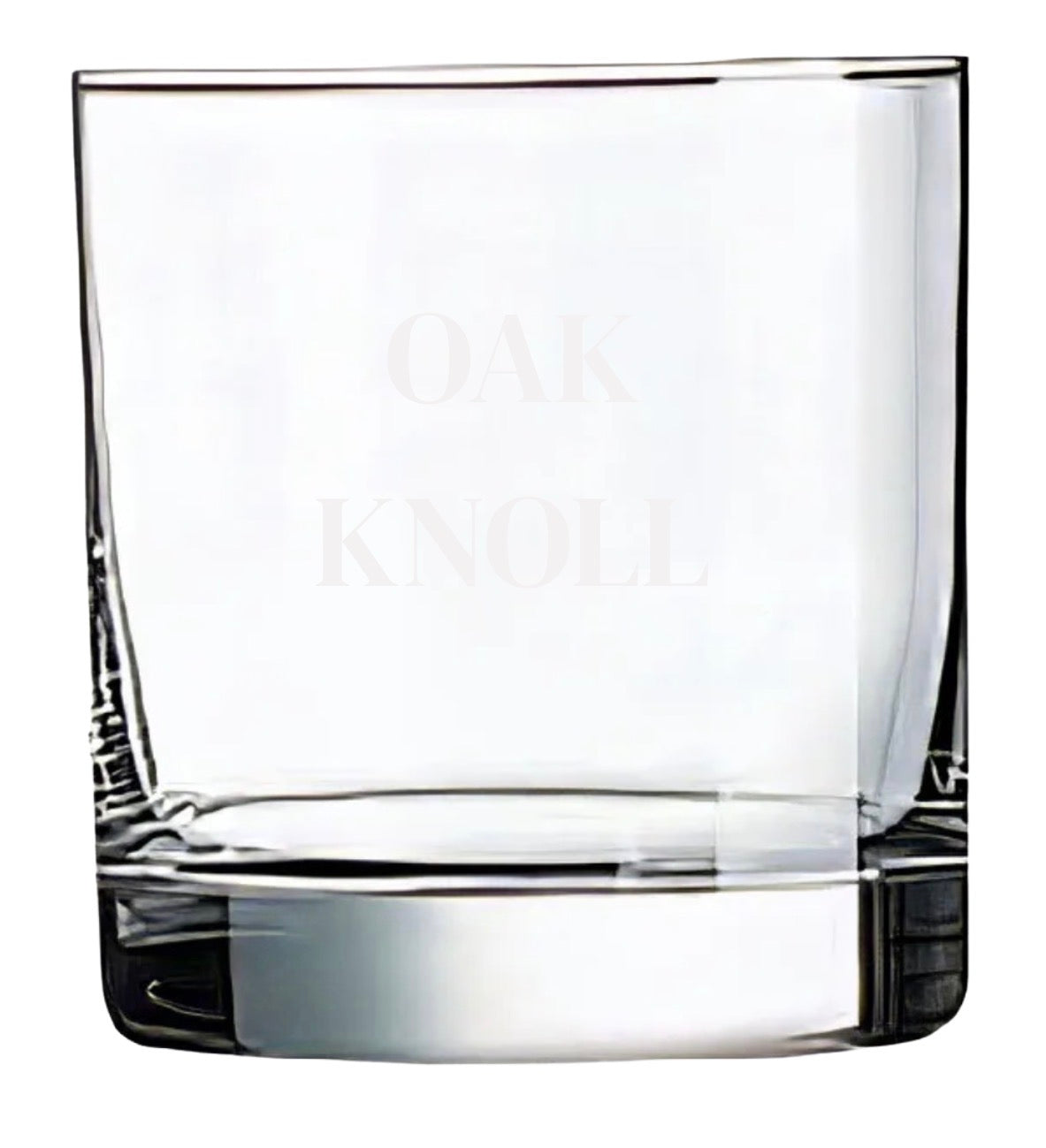 Glasses etched Oak Knoll