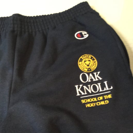 Champion Embroidered Sweatpants Open Bottom